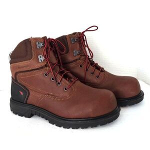 Red Wing BRNR XP 2347 Waterproof Safety Toe Boots Size 8.5 B Brown